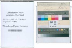 Entnazifizierung Hermann Winkelhaus-Elsing , geb. 00.00.0000 ()