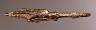Gürtelhaken mit Figur eines Mannes. Herkules (?)