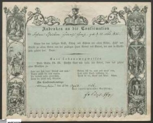 Konfirmation Christian Henz 1851