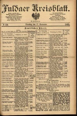 Ausgabe vom Dienstag, den 17. September 1895.
