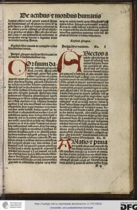 Incipit liber decimus, capitulum I.