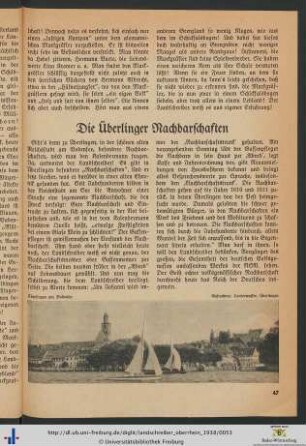 Die Überlinger Nachbarschaften.