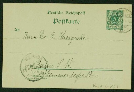 Mutter Okt. 1897 - April 1900