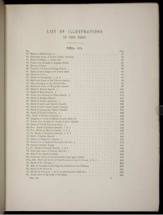 List Of Illustrations In The Text. [Abb. siehe römische Paginierung]