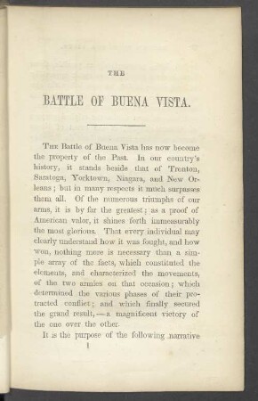 The Battle Of Buena Vista