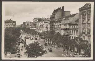 Ansichtskarte Königgrätzerstraße mit "Europa-Haus" und Hotels