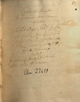 Placidi Bridler Sangallensis Collegium privatum in summum iuris canonici habitum Salisburgi - BSB Clm 27619