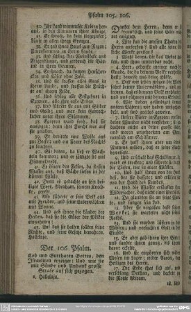Der 106 Psalm