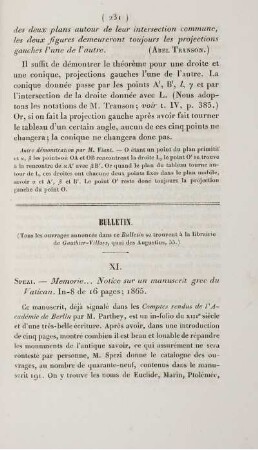 Bulletin.