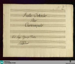 12 Deutsche Tänze - Don Mus.Ms. 452 : cemb