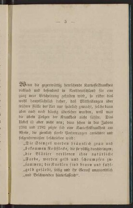 Wenn die gegenwärtig herrschende Kartoffelkrankheit ...