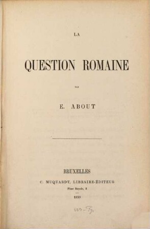 La Question romaine