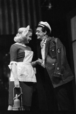 Szenenbilder aus "In Frisco ist der Teufel los", Musical von Guido Masanetz. Metropol-Theater Berlin, 22.03.1962