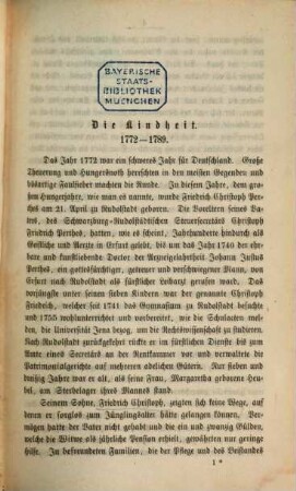 Friedrich Perthes' Leben. 1
