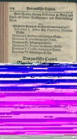 Das zwölffte Capitel. Von dem Fürstenthum Schweidnitz