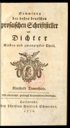 Klopstocks Trauerspiele
