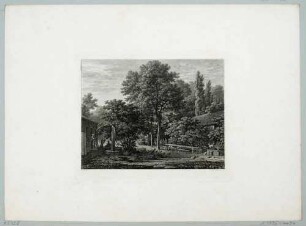 Blick in den Großen Garten in Dresden, Blatt Teil einer Folge von 12 Naturstudien von Johann Philipp Veith