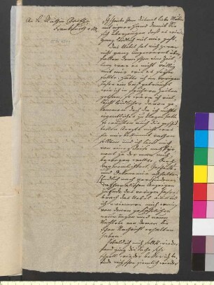 Brief von Goethe, Johann Wolfgang von an Goethe, Katharina Elisabeth