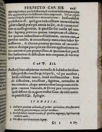Cap. XII. Auctarij loco adijciuntur nonnulla de habitibus Iurisconsulto perfecto necessarijs, vel per se, vel per accidens [...]