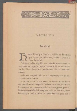 Capítulo XXIII - La rival