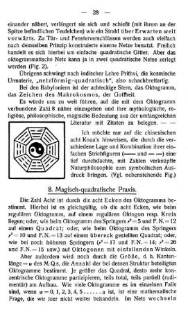 8. Magisch-quadratische Praxis.