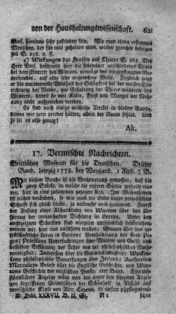 Brittisches Museum für die Deutschen. Bd.3.