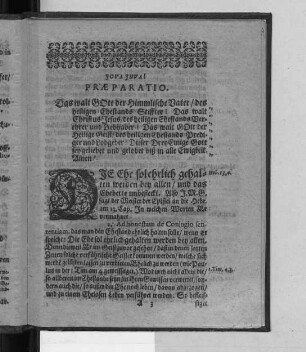Praeparatio.