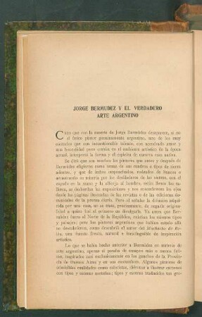 Jorge Bermúdez y el verdadero arte argentino