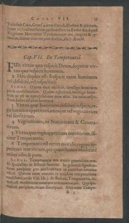 Cap. VII. De Temperantia.