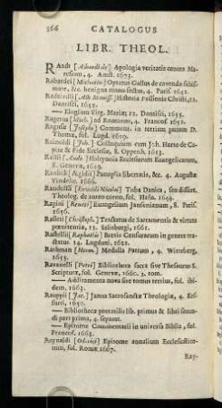 366-383, Libr. Theol. - Libr. Miscell.