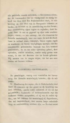 Algemeene grondslagen
