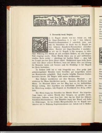 5. Vormarsch durch Belgien