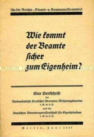 Denkschrift für Beamte