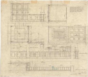 Fischer, Theodor; Bad Tölz (Bayern); Gewerbehalle - Türen (Grundrisse, Ansichten, Schnitte)
