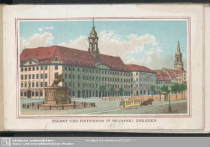 Markt und Rathhaus in Neustadt-Dresden