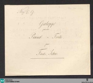 Galops - Don Mus.Ms. 2594 : pf; C
