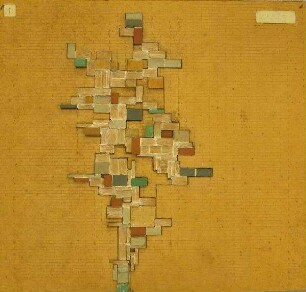 Kunst am Bau (Entwurf) - Entwurf Wandgestaltung aus farbigen Ziegeln