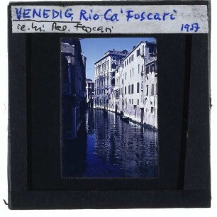 Venedig, Rio di Ca’ Foscari,Venedig, Ca' Foscari