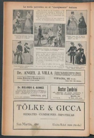 La moda patriótica en el "risorgimento" italiano