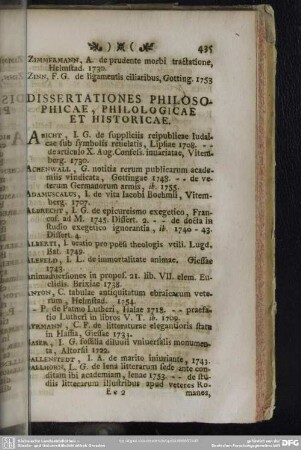 Dissertationes Philosophicae, Philologicae Et Historicae