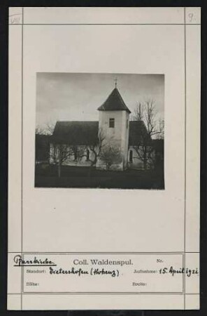 Pfarrkirche Standort: Dietershofen (Hohenz.)