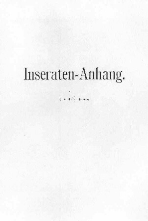 Inseraten-Anhang