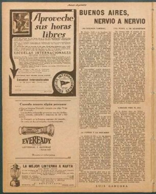 Buenos Aires, nervio a nervio