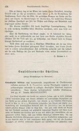 426-431 Empfehlenswerthe Schriften