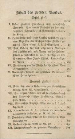 383 Inhaltsverzeichnis