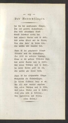 Der Rattenfänger.