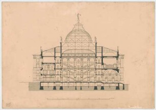 Thiersch, Friedrich von; Leipzig (Sachsen); Reichsgericht - Kuppelbau (Schnitt)