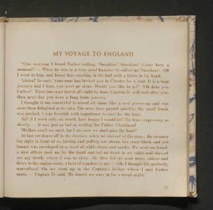 My Voyage to England