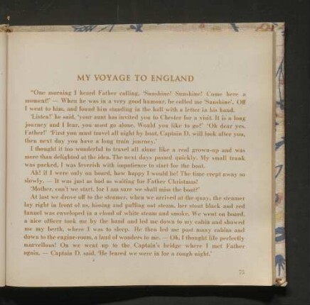 My Voyage to England