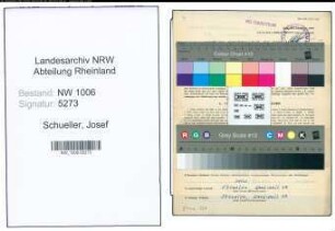 Entnazifizierung Josef Schueller , geb. 13.12.1919 (Hausbursche)